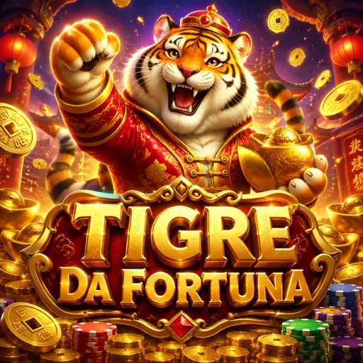 Screenshot do slot Fortune Tiger com símbolos do tigre dourado na grade 3x3