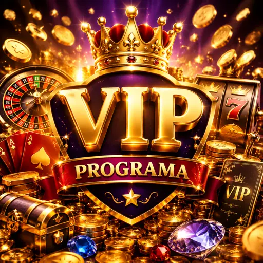 Banner do programa VIP com símbolos dos níveis e benefícios exclusivos