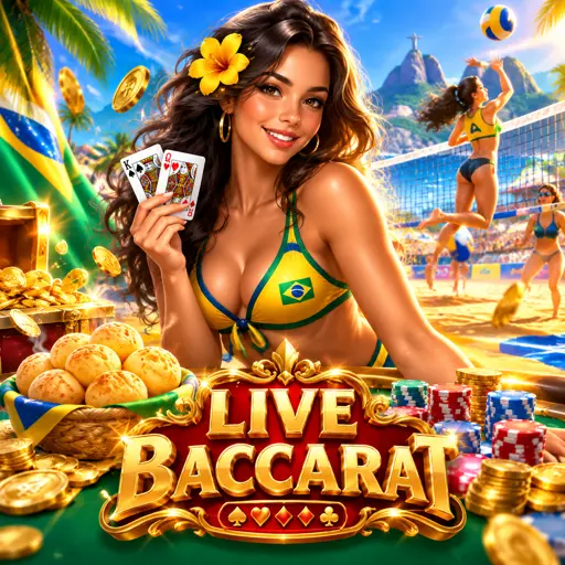 Mesa de baccarat ao vivo com marcadores de banker e player