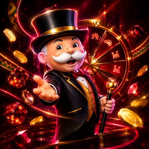 Apresentador do game show Crazy Time ao lado da roda gigante